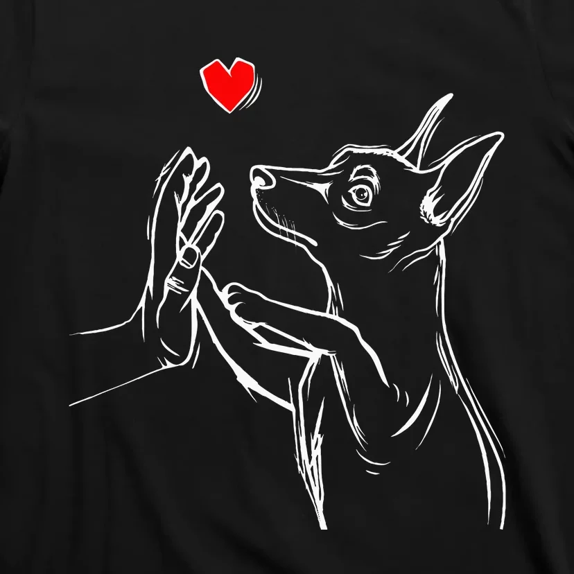 Min Pin Love Miniature Pinscher Dog Mom T-Shirt