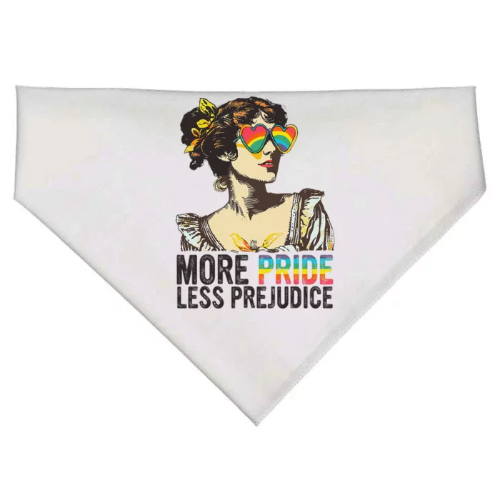 More Pride Less Prejudice Lgbt Pride Month More Pride USA-Made Doggie Bandana