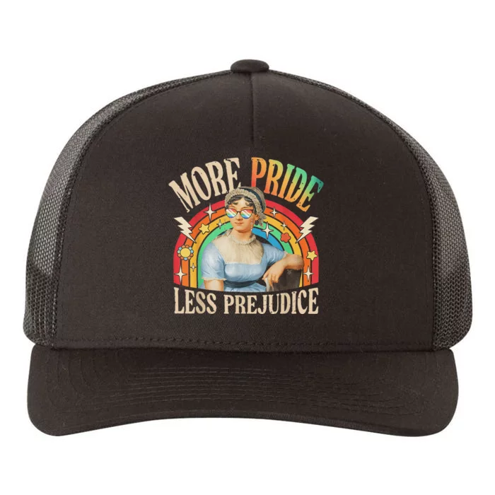 More Pride Less Prejudice Lgbtq Rainbow Yupoong Adult 5-Panel Trucker Hat