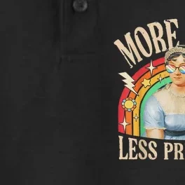 More Pride Less Prejudice Lgbtq Rainbow Dry Zone Grid Performance Polo