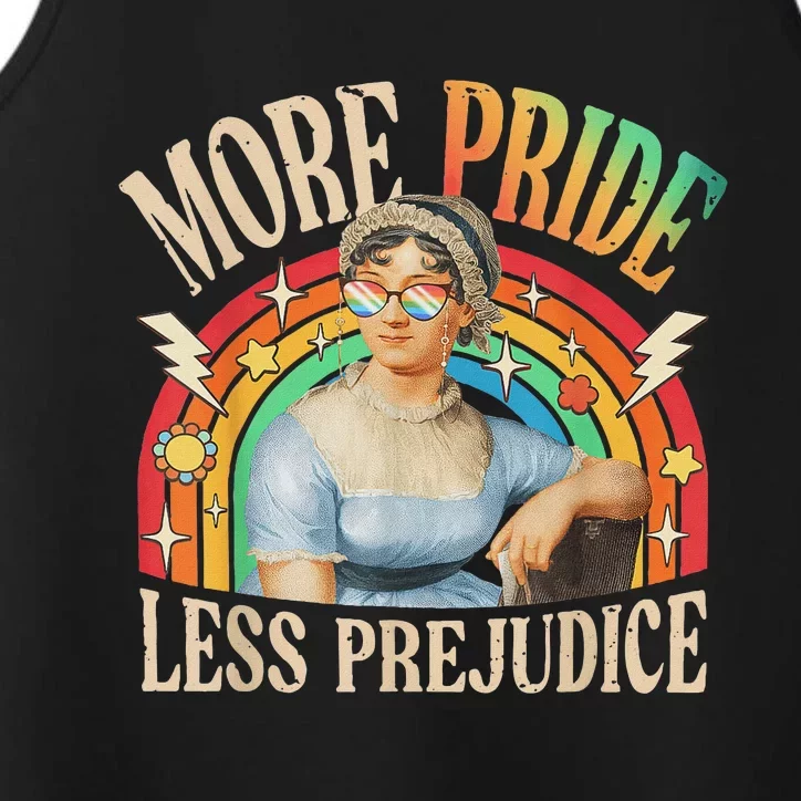 More Pride Less Prejudice Lgbtq Rainbow Performance Tank