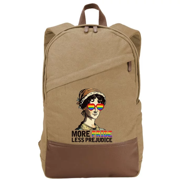 More Pride Less Prejudice Lgbt Proud Ally Pride Month Cotton Canvas Backpack