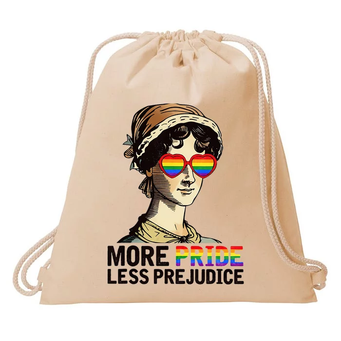 More Pride Less Prejudice Lgbt Proud Ally Pride Month Drawstring Bag