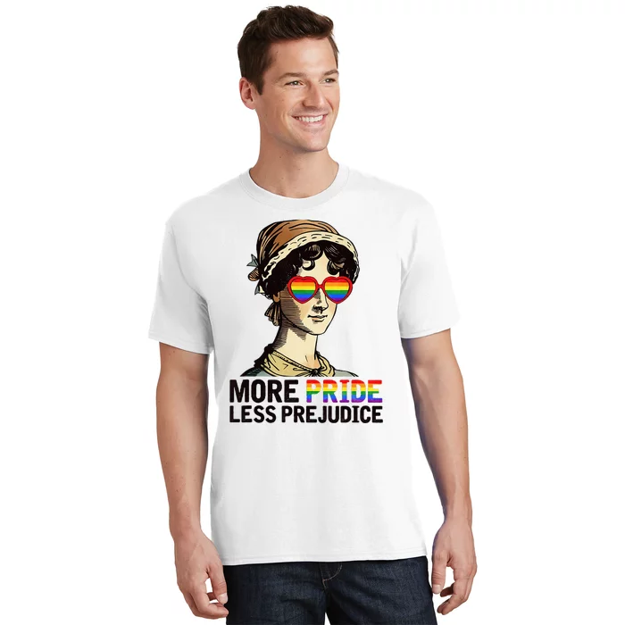 More Pride Less Prejudice Lgbt Proud Ally Pride Month T-Shirt