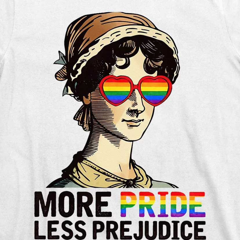 More Pride Less Prejudice Lgbt Proud Ally Pride Month T-Shirt