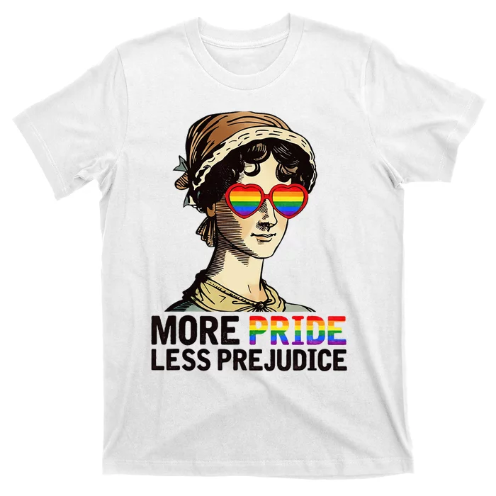 More Pride Less Prejudice Lgbt Proud Ally Pride Month T-Shirt