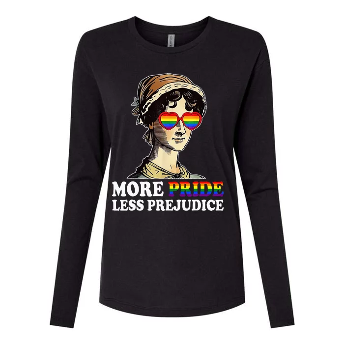 More Pride Less Prejudice Lgbt Gay Proud Ally Pride Month Womens Cotton Relaxed Long Sleeve T-Shirt