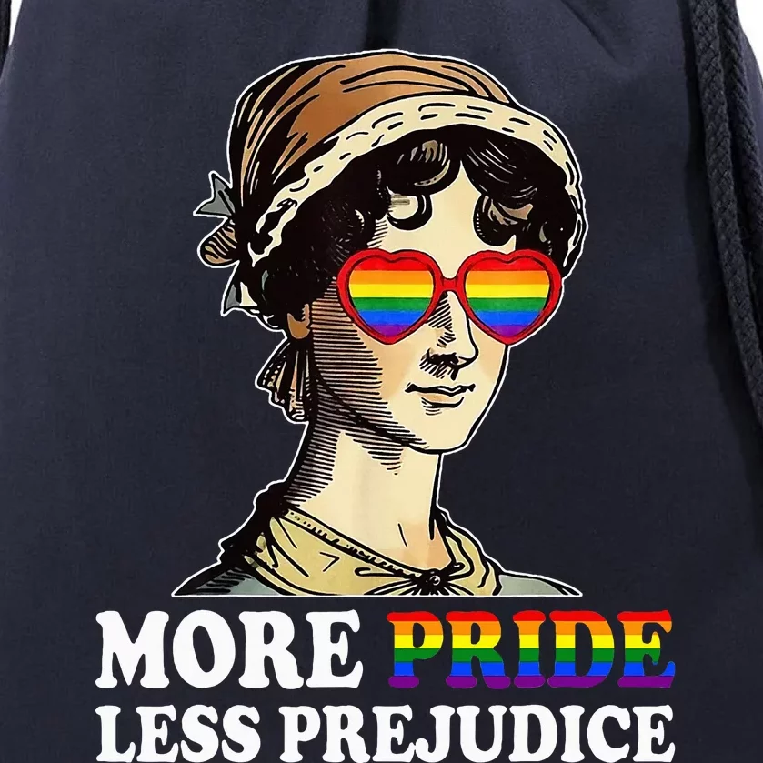 More Pride Less Prejudice Lgbt Gay Proud Ally Pride Month Drawstring Bag