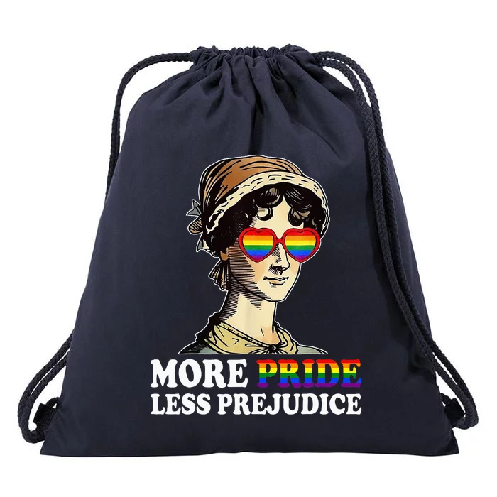 More Pride Less Prejudice Lgbt Gay Proud Ally Pride Month Drawstring Bag