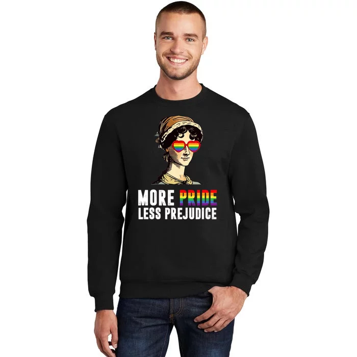 More Pride Less Prejudice Lgbt Gay Proud Ally Pride Month. Tall Sweatshirt