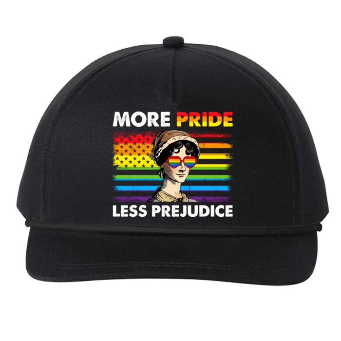 More Pride Less Prejudice Lgbt Gay Proud Ally Pride Month. Snapback Five-Panel Rope Hat