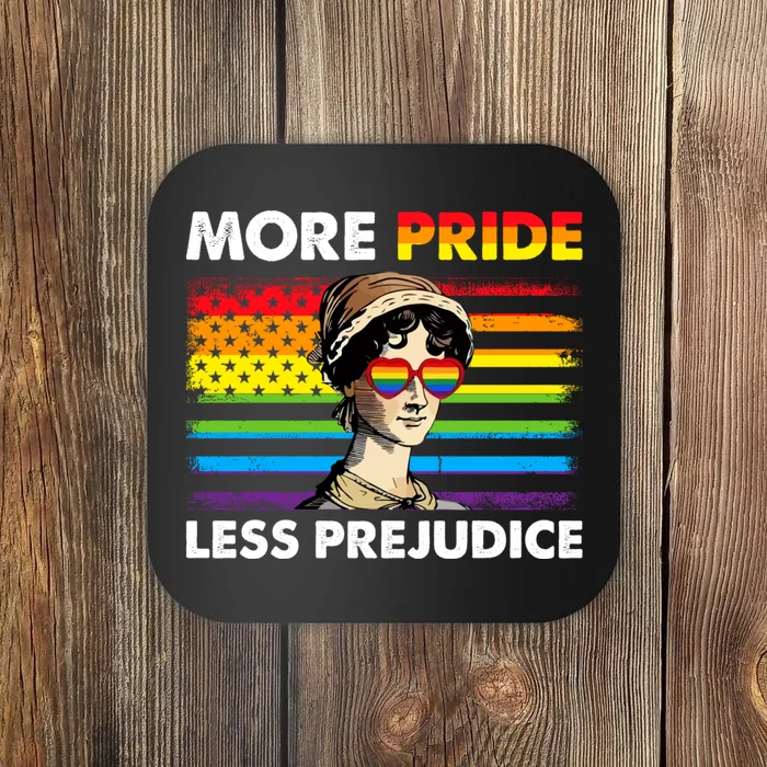 More Pride Less Prejudice Lgbt Gay Proud Ally Pride Month. Coaster