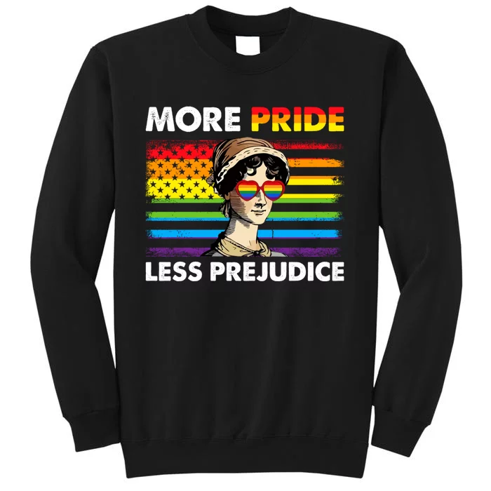 More Pride Less Prejudice Lgbt Gay Proud Ally Pride Month. Tall Sweatshirt