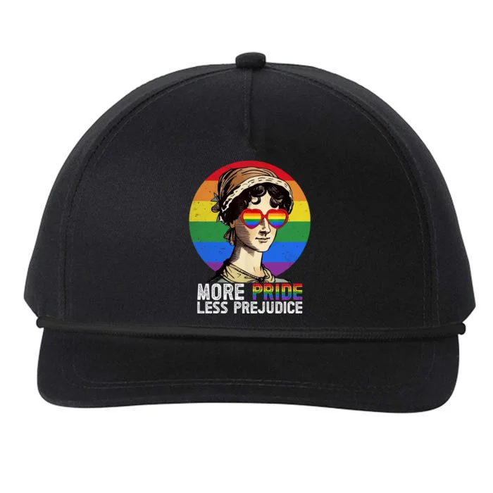 More Pride Less Prejudice Lgbt Gay Proud Ally Pride Month. Snapback Five-Panel Rope Hat