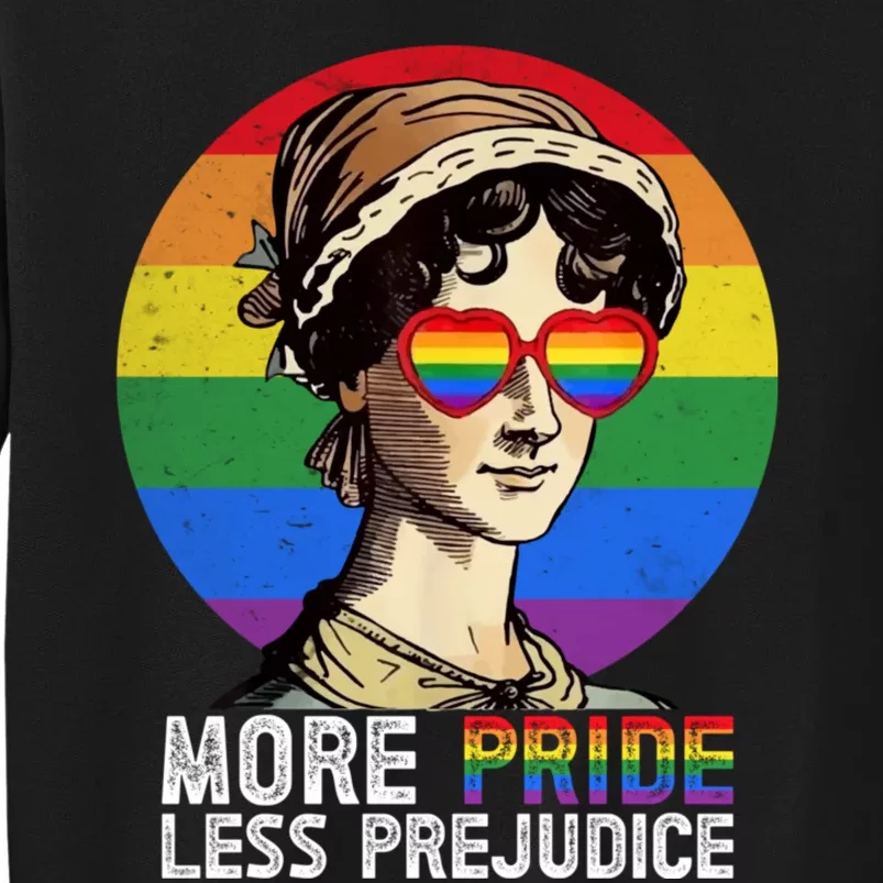 More Pride Less Prejudice Lgbt Gay Proud Ally Pride Month. Tall Sweatshirt