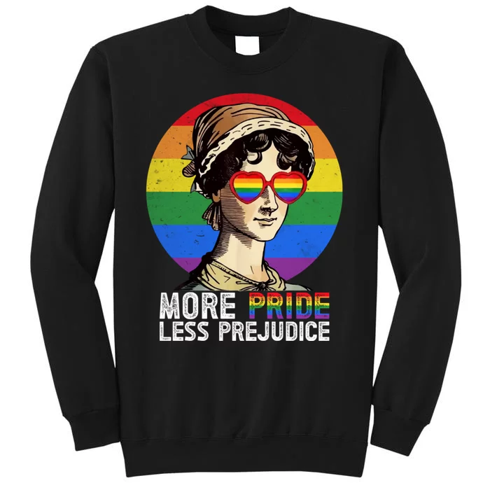 More Pride Less Prejudice Lgbt Gay Proud Ally Pride Month. Tall Sweatshirt