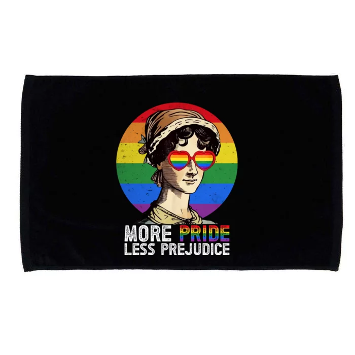 More Pride Less Prejudice Lgbt Gay Proud Ally Pride Month. Microfiber Hand Towel