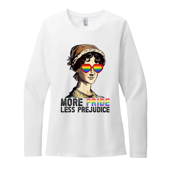 More Pride Less Prejudice Lgbt Gay Proud Ally Pride Month. Womens CVC Long Sleeve Shirt