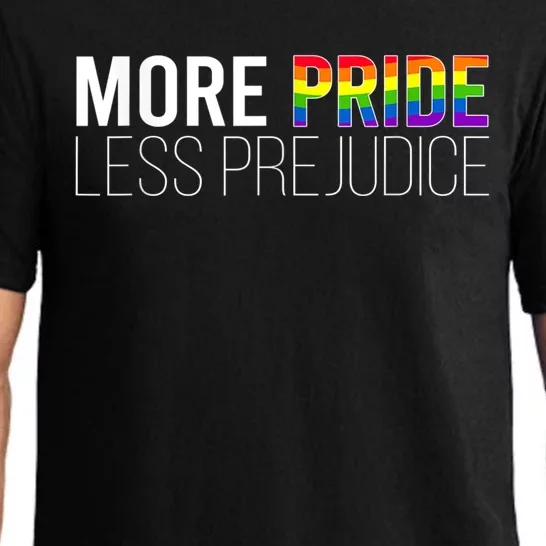 MORE PRIDE LESS PREJUDICE LGBT Fun Gay Lit Meme Pajama Set