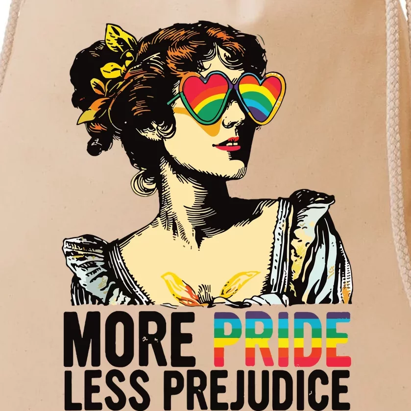 More Pride Less Prejudice Lgbt Pride Month More Pride Drawstring Bag