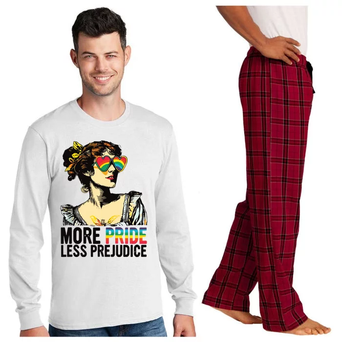 More Pride Less Prejudice Lgbt Pride Month More Pride Long Sleeve Pajama Set