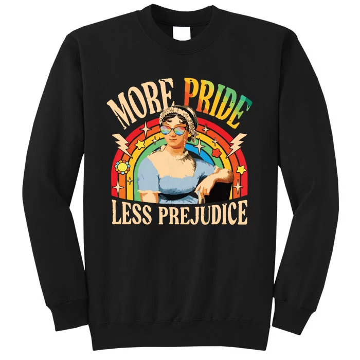 More Pride Less Prejudice Lgbtq Rainbow Tall Sweatshirt