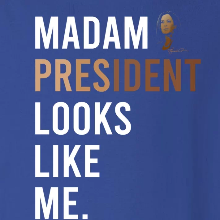 Madam President Looks Like Me Kamala Harris 2024 Gift Toddler Long Sleeve Shirt