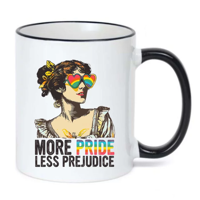 More Pride Less Prejudice Lgbt Pride Month More Pride Black Color Changing Mug