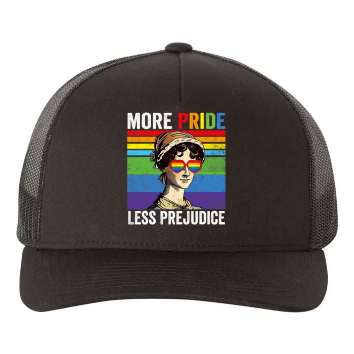 More Pride Less Prejudice Lgbt Gay Proud Ally Pride Month Funny Yupoong Adult 5-Panel Trucker Hat