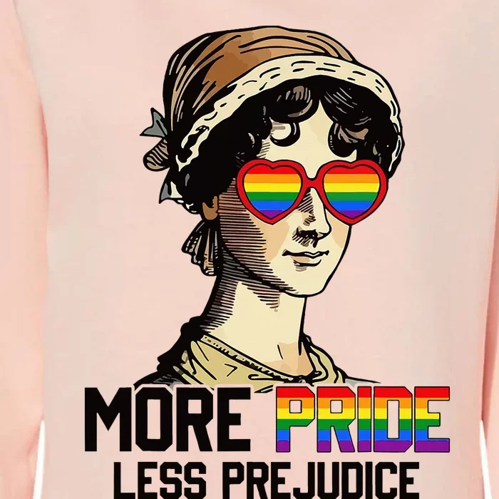 More Pride Less Prejudice Lgbt Gay Proud Ally Pride Month Womens California Wash Sweatshirt