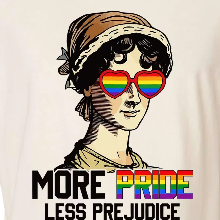 More Pride Less Prejudice Lgbt Gay Proud Ally Pride Month Garment-Dyed Women's Muscle Tee