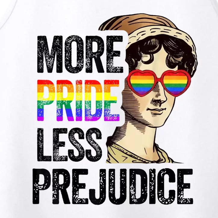 More Pride Less Prejudice Lgbt Gay Proud Ally Pride Month Performance Tank