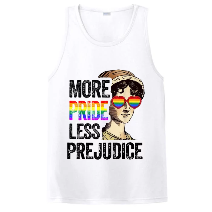 More Pride Less Prejudice Lgbt Gay Proud Ally Pride Month Performance Tank