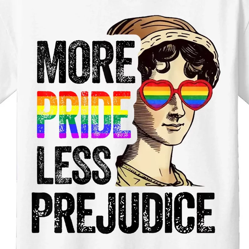 More Pride Less Prejudice Lgbt Gay Proud Ally Pride Month Kids T-Shirt