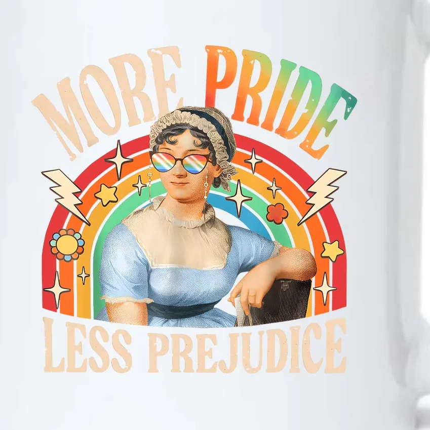 More Pride Less Prejudice Lgbtq Rainbow Black Color Changing Mug