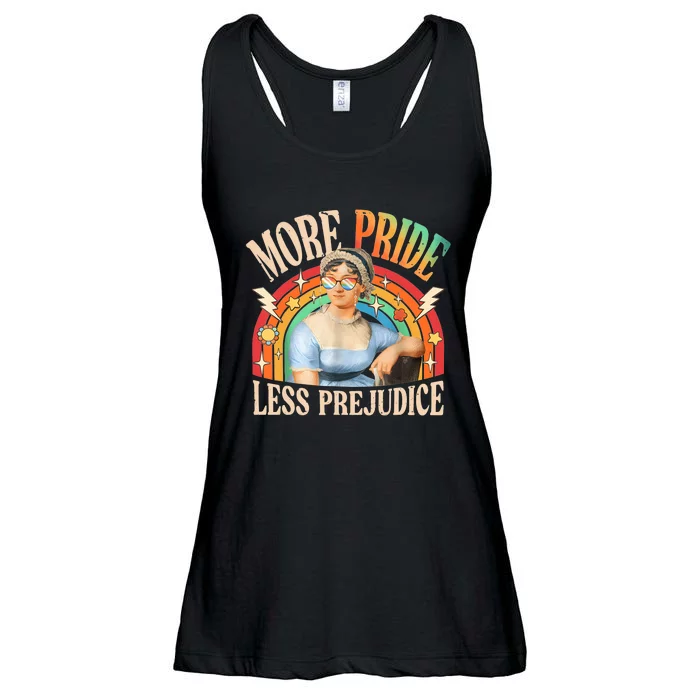 More Pride Less Prejudice Lgbtq Rainbow Ladies Essential Flowy Tank