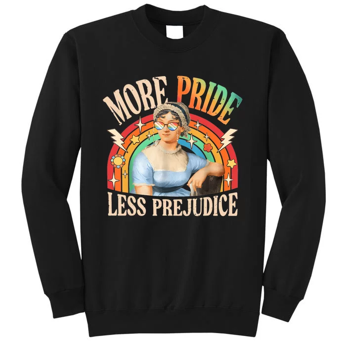 More Pride Less Prejudice Lgbtq Rainbow Tall Sweatshirt