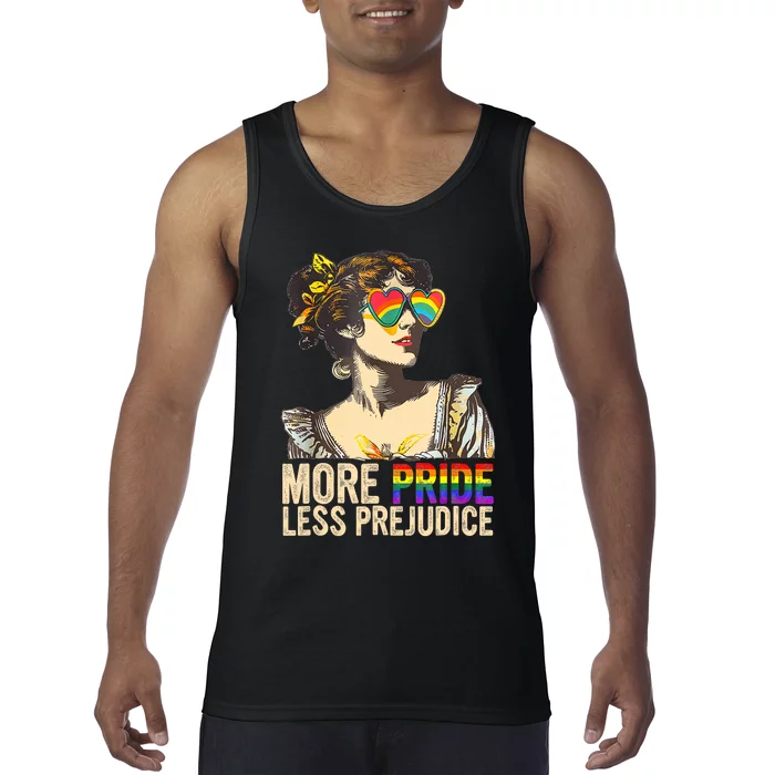 More Pride Less Prejudice Lgbtq Rainbow Tank Top