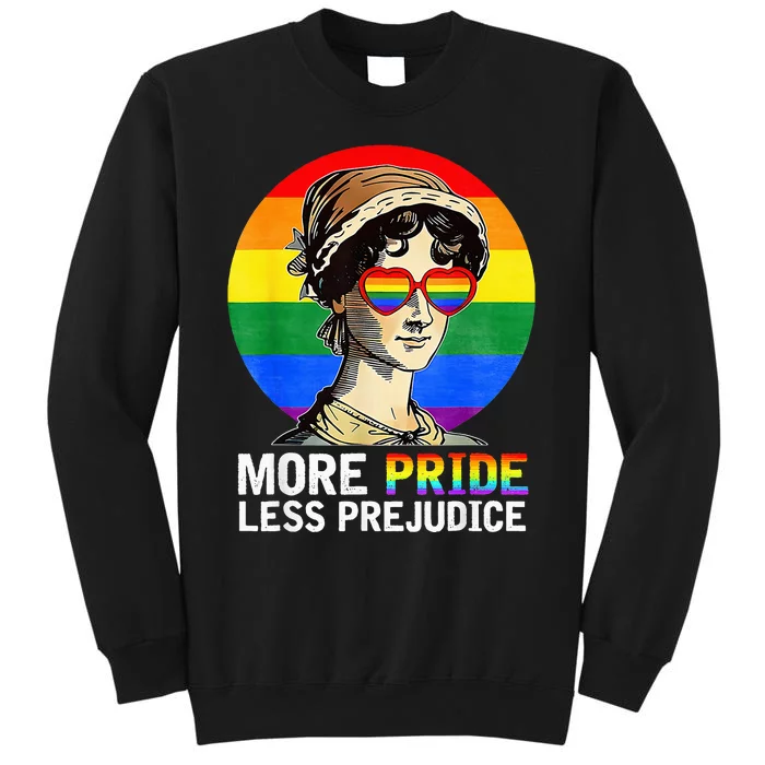 More Pride Less Prejudice Lgbt Gay Proud Ally Tall Sweatshirt