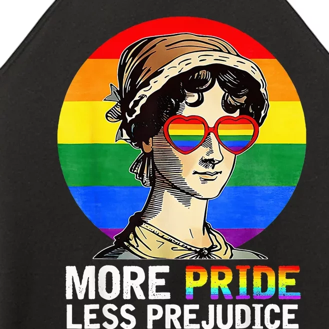 More Pride Less Prejudice Lgbt Gay Proud Ally Women’s Perfect Tri Rocker Tank