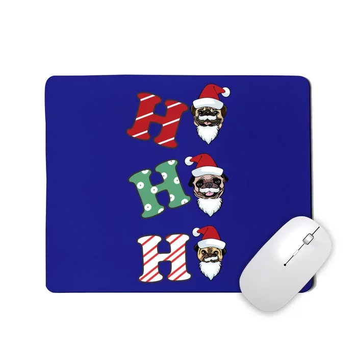 Merry Pugmas Ladies Dog Lover I Love Pug Christmas Gift Mousepad