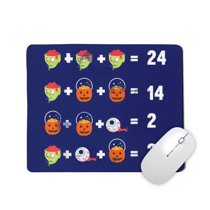 Math Puzzle Lazy DIY Halloween Costume Teacher Student Kids Mousepad