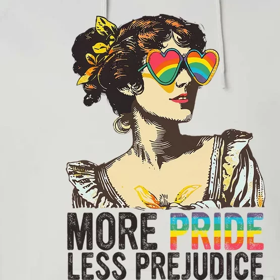 More Pride Less Prejudice Lgbt Pride Month More Pride Performance Fleece Hoodie