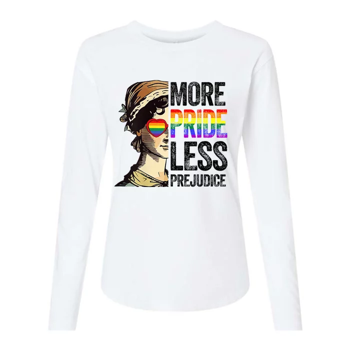 More Pride Less Prejudice Lgbt Gay Proud Ally Pride Month Womens Cotton Relaxed Long Sleeve T-Shirt