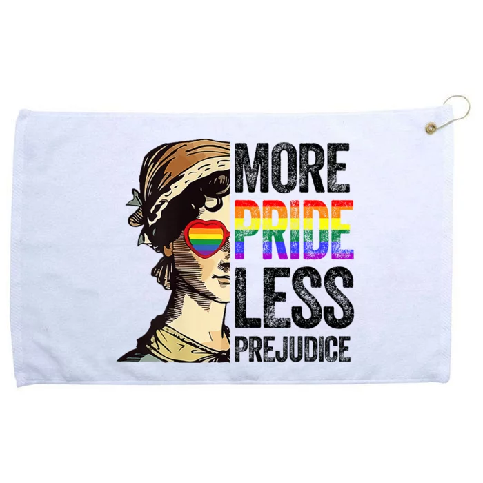 More Pride Less Prejudice Lgbt Gay Proud Ally Pride Month Grommeted Golf Towel