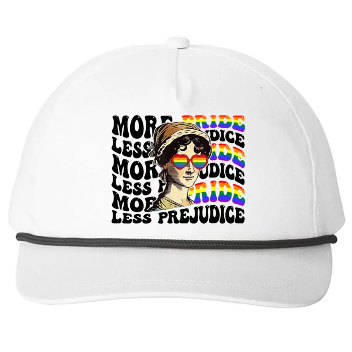 More Pride Less Prejudice Lgbt Gay Proud Ally Pride Month Snapback Five-Panel Rope Hat