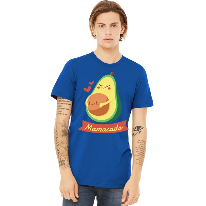 Mamacado Pregnant Mom Avocado Pregnancy Women Gifts Premium T-Shirt