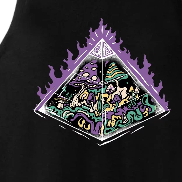 Mushroom Pyramid Ladies Tri-Blend Wicking Tank