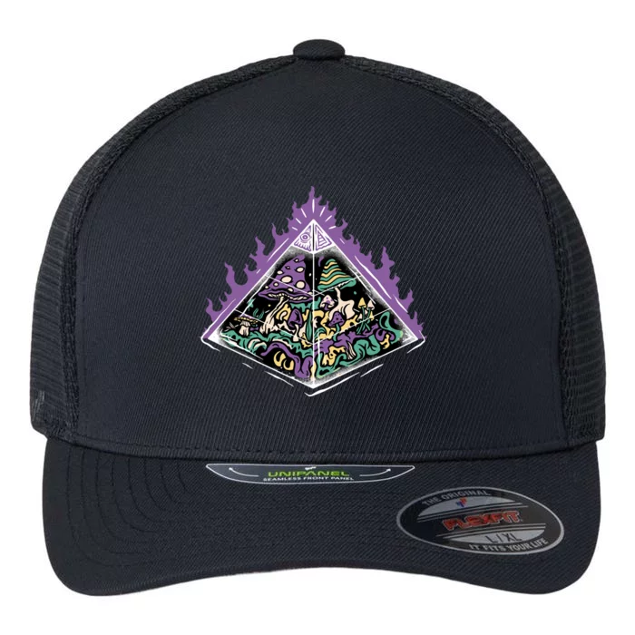 Mushroom Pyramid Flexfit Unipanel Trucker Cap