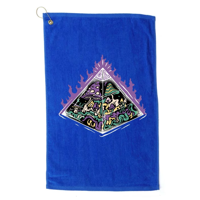 Mushroom Pyramid Platinum Collection Golf Towel